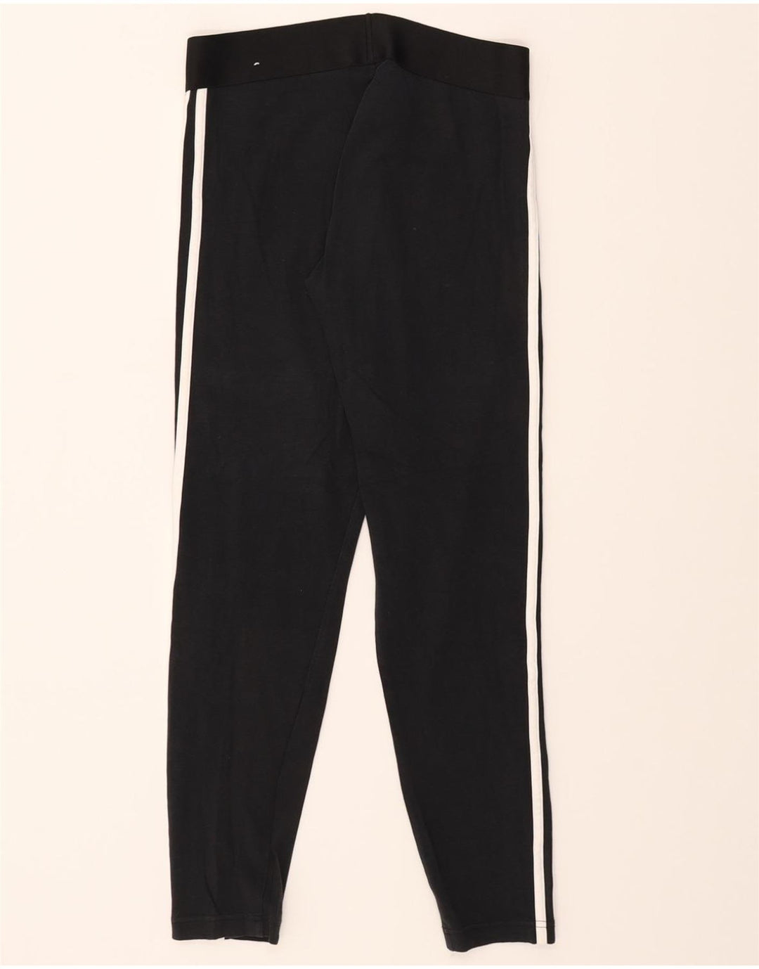 ADIDAS Womens Leggings UK 8/10 Small  Black Cotton Vintage Adidas and Second-Hand Adidas from Messina Hembry 