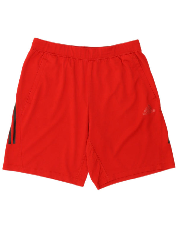 Pantaloncini sportivi Adidas Aeroready da uomo di grandi dimensioni in poliestere rosso