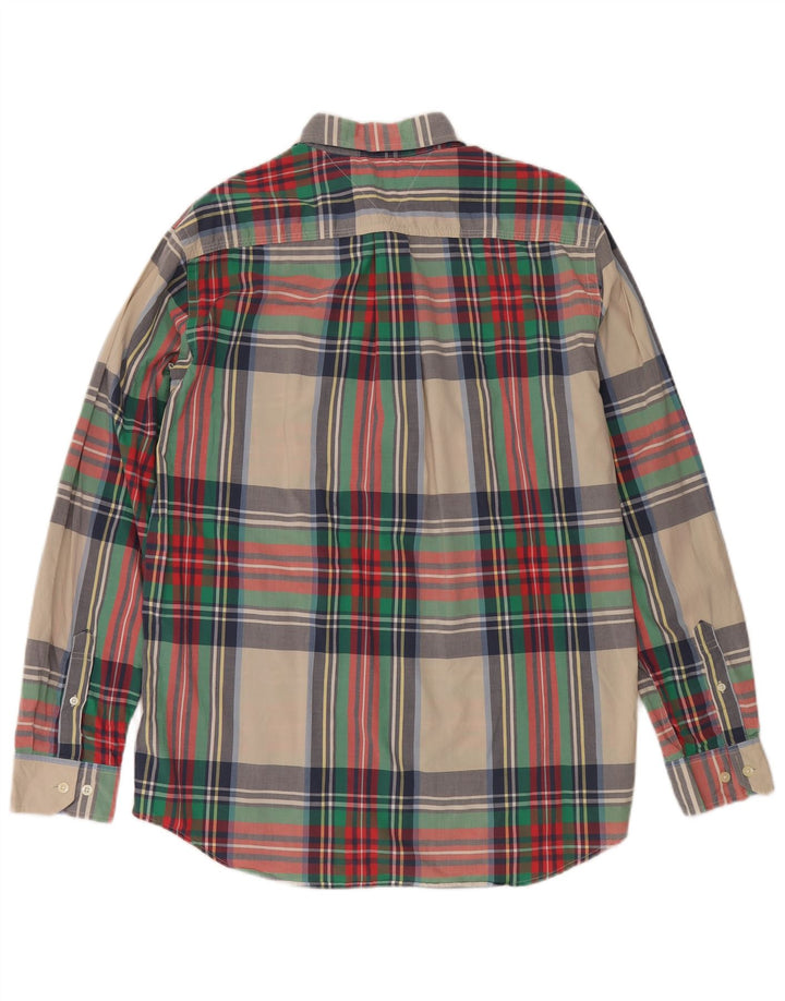 Camicia da uomo Tommy Hilfiger grande cotone a quadri multicolore