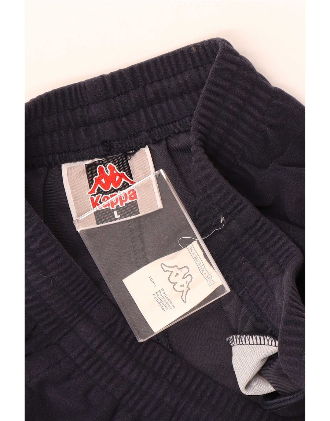 Pantaloni da tuta da uomo Kappa Large in poliestere blu navy