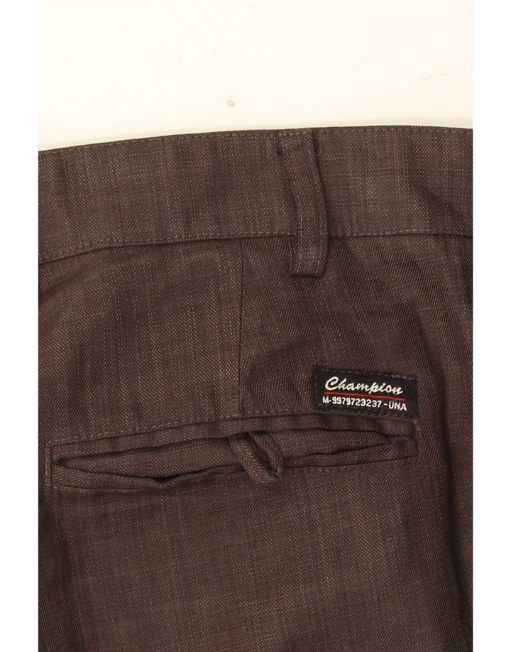 Pantaloni da abito dritti da uomo Champion medi W32 L30 marroni