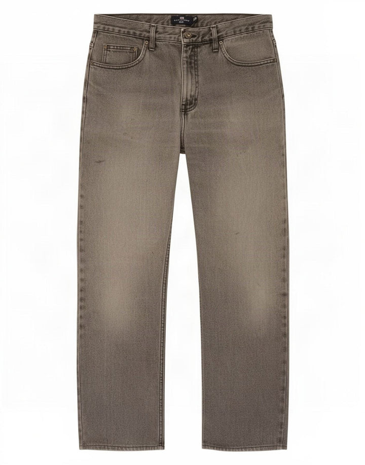 Jeans dritti da uomo Marks & Spencer W32 L31 cotone grigio