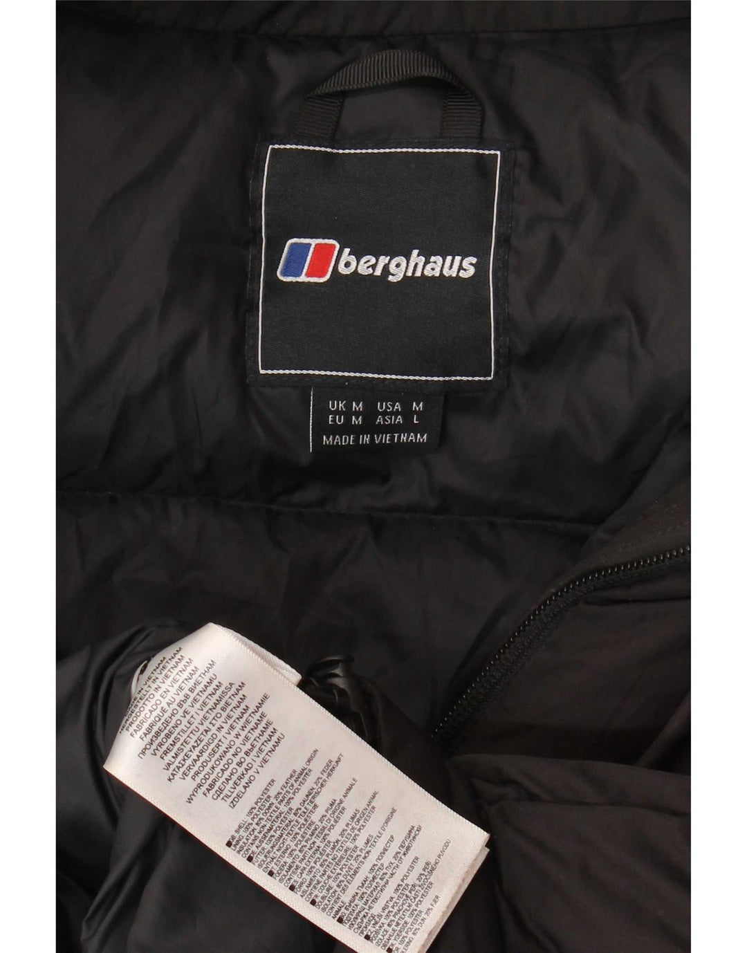 Gilet imbottito da uomo Berghaus UK 38 medio poliestere nero