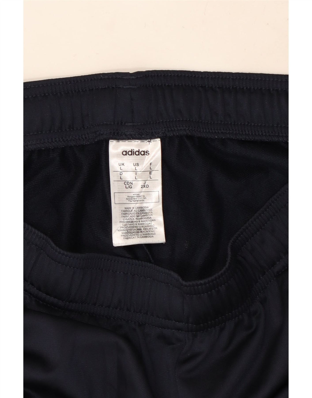 Pantaloni da tuta da uomo ADIDAS Joggers grandi poliestere blu navy