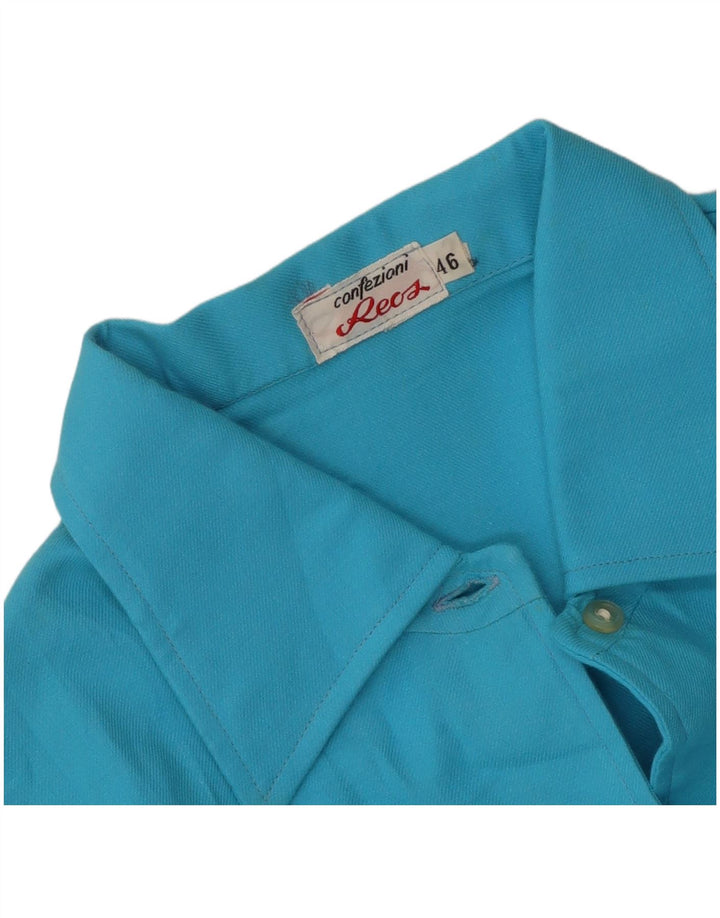 Camicia vintage da donna IT 46 grande blu