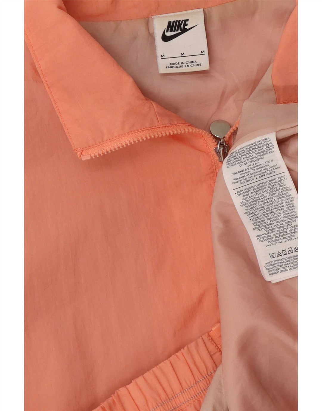 Giacca da ginnastica oversize con grafica Nike da uomo, color block rosa medio