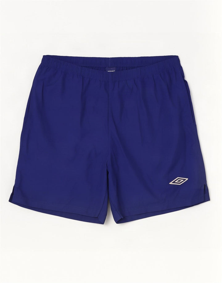 Pantaloncini sportivi Umbro da uomo grandi in poliestere blu