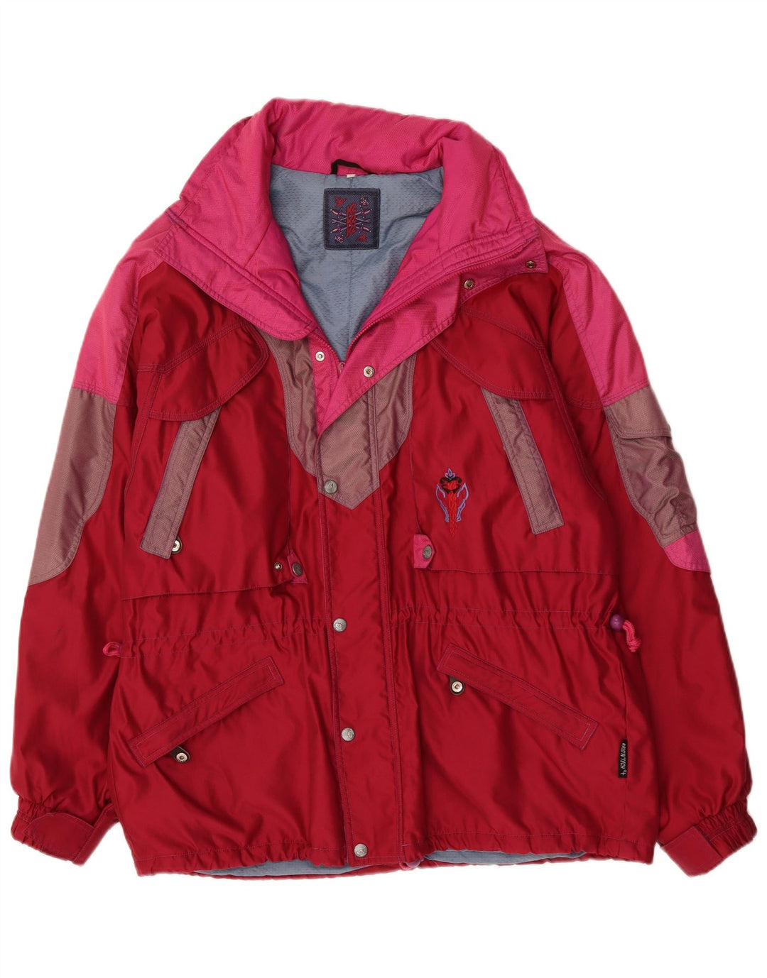 Giacca da sci da uomo VINTAGE UK 44 2XL Rosso Colourblock