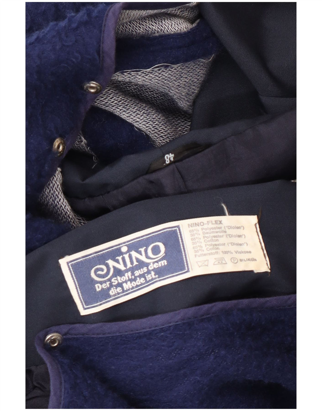 NINO Giacca a vento da uomo con vestibilità ampia e cappuccio EU 48 medio blu navy