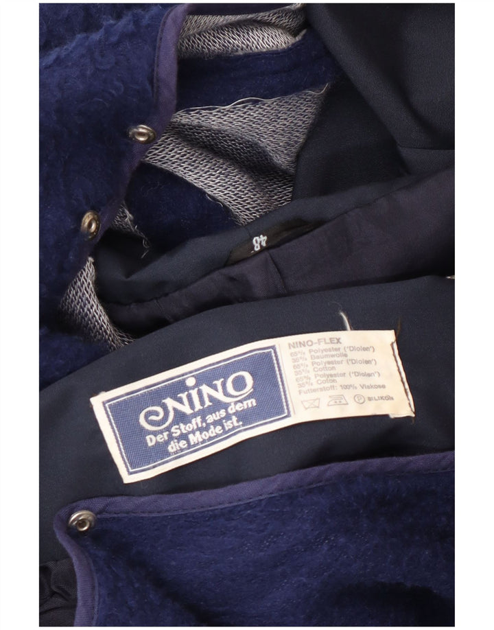 NINO Giacca a vento da uomo con vestibilità ampia e cappuccio EU 48 medio blu navy