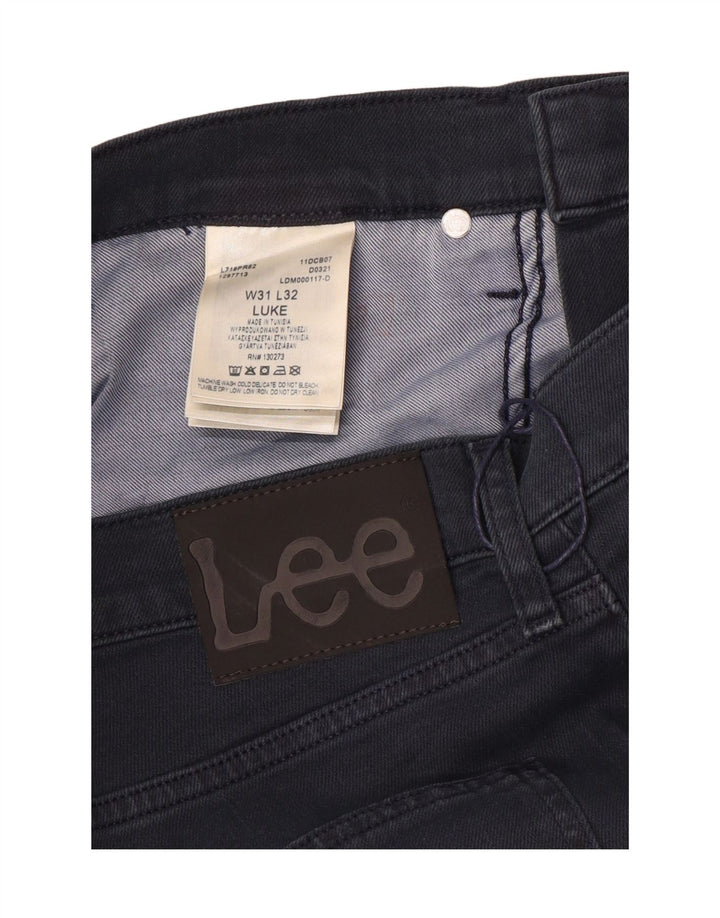 Jeans Lee Luke Slim da uomo W31 L32 in cotone blu navy