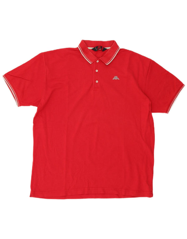 Polo Kappa Uomo 2XL Cotone Rosso