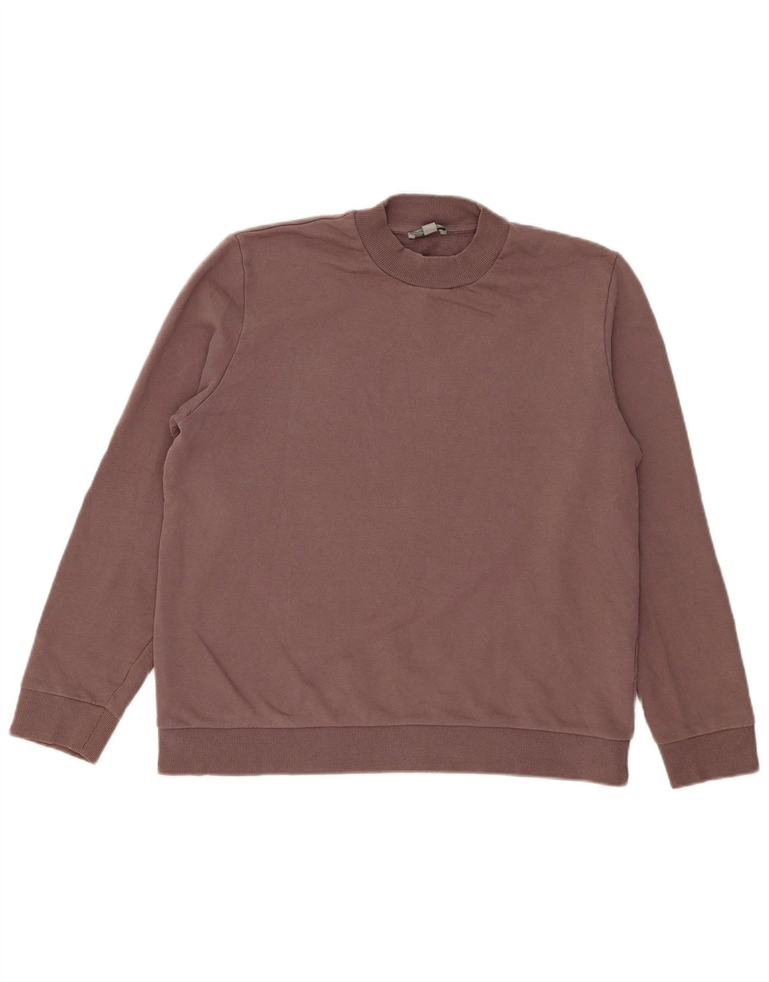 Cos Felpa da uomo Maglione grande in cotone marrone