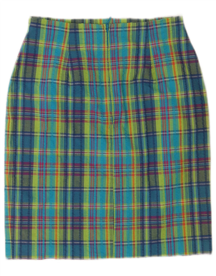 Gonna a tubino da donna Marks & Spencer UK 12 media W26 a quadri multicolore