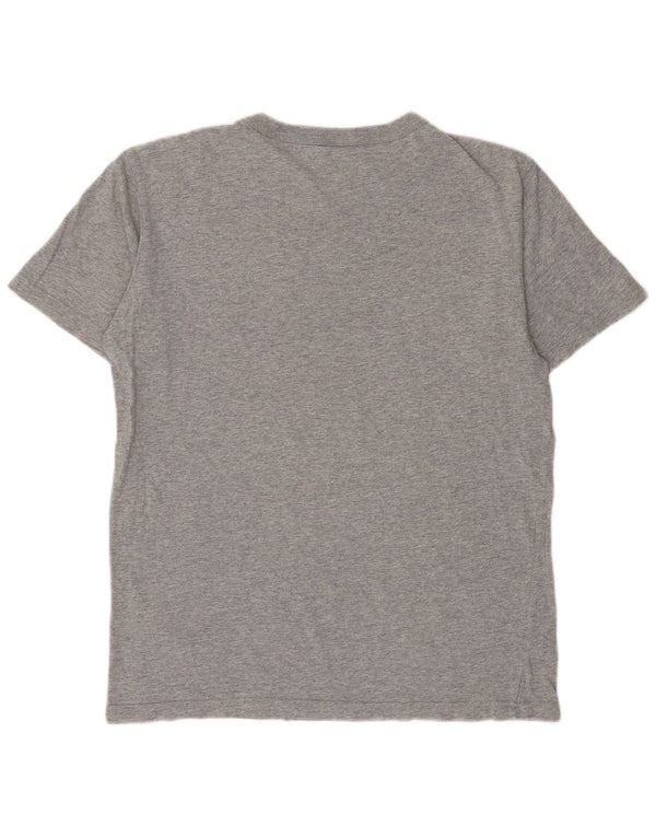 T-shirt grafica da uomo Champion Top grande grigio chiazzato
