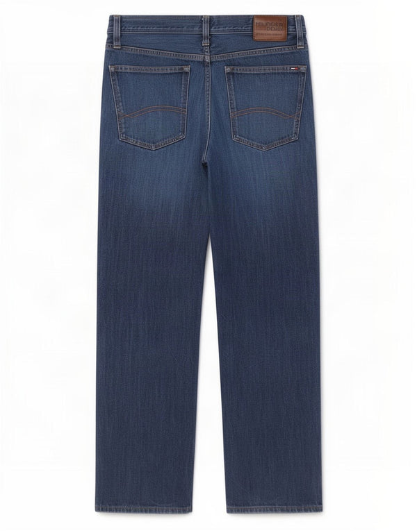 Jeans dritti da uomo Tommy Hilfiger W34 L30 cotone blu