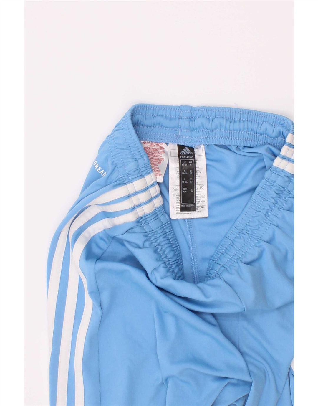Pantaloncini sportivi Adidas Aeroready da ragazzo 11-12 anni in poliestere blu