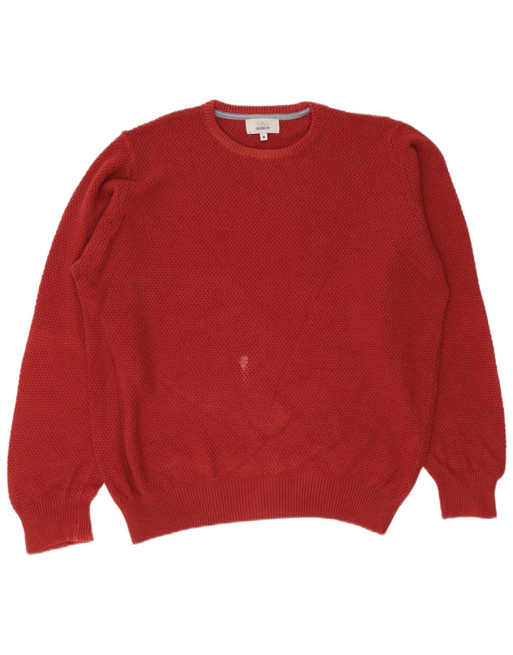 Maglione maglione girocollo da uomo Marks & Spencer su misura Borgogna medio