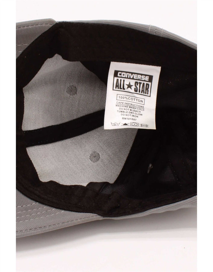 Berretto da baseball grafico da uomo Converse Taglia unica in cotone grigio