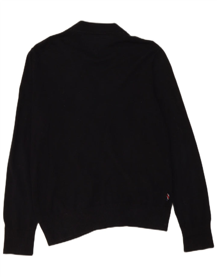 Maglione cardigan da uomo Tommy Hilfiger cotone medio nero