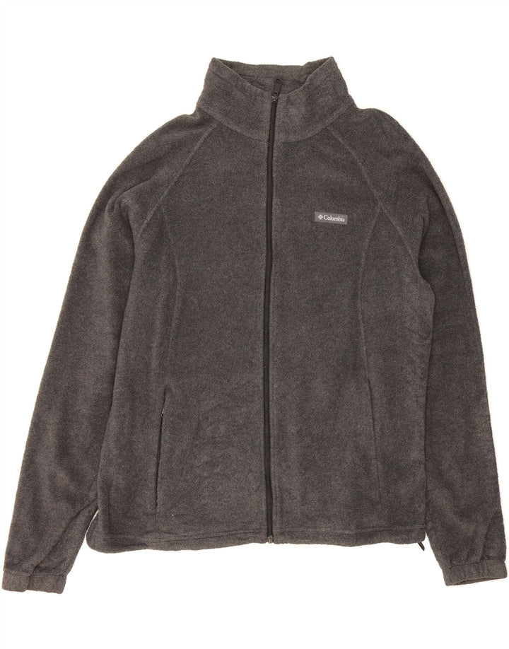 COLUMBIA Womens Fleece Jacket UK 18 XL Grey Polyester Vintage Columbia and Second-Hand Columbia from Messina Hembry 