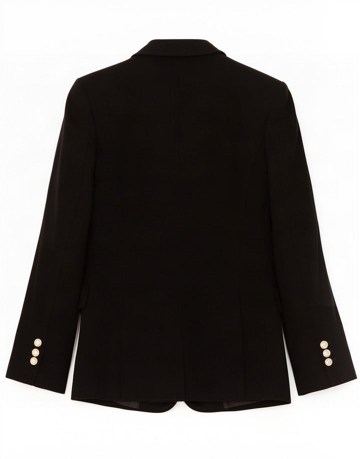 Giacca blazer a 2 bottoni da donna Zara UK 6 XS poliestere nero