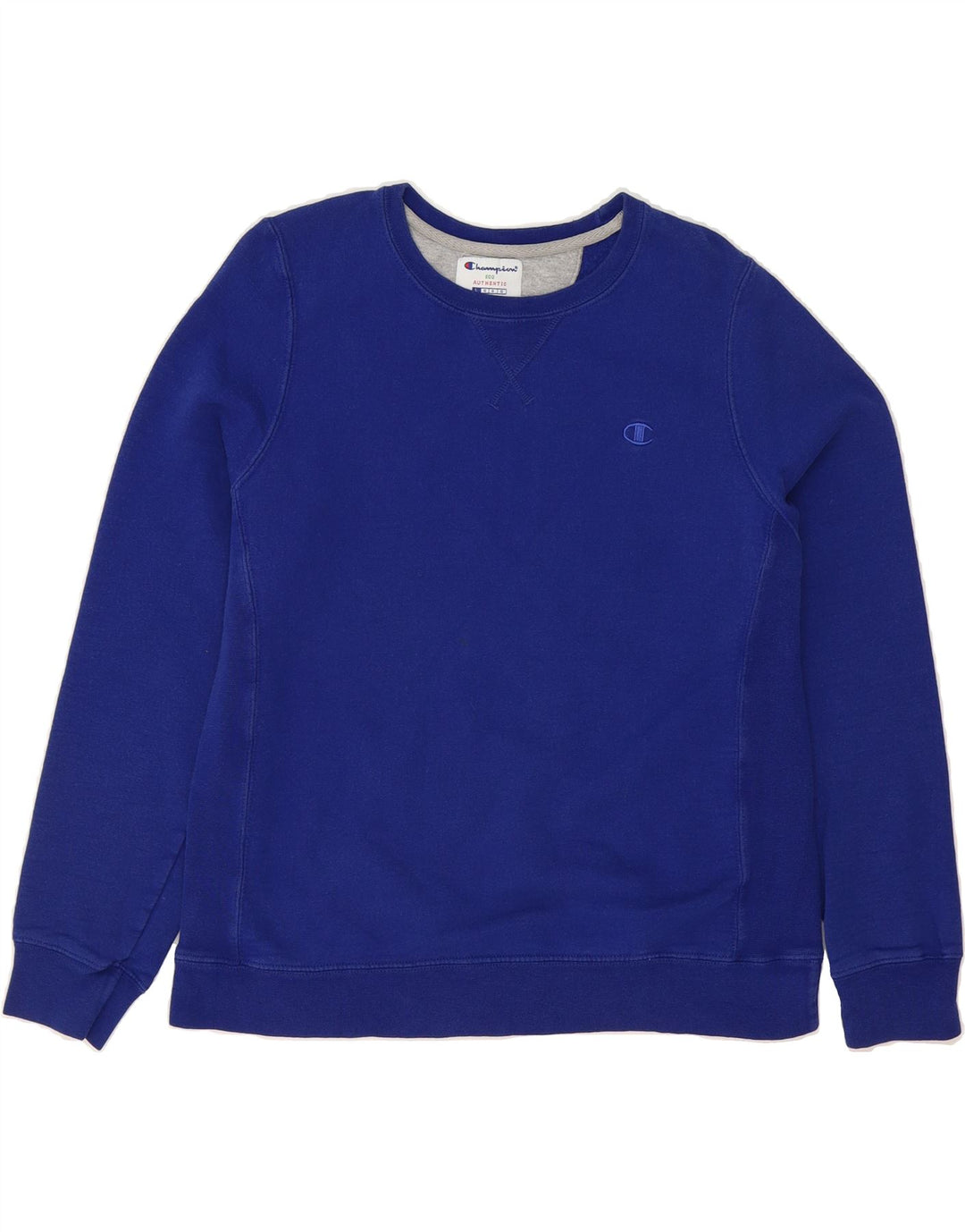 CHAMPION Womens Sweatshirt Jumper UK 16 Large Blue Cotton Vintage Champion and Second-Hand Champion from Messina Hembry 