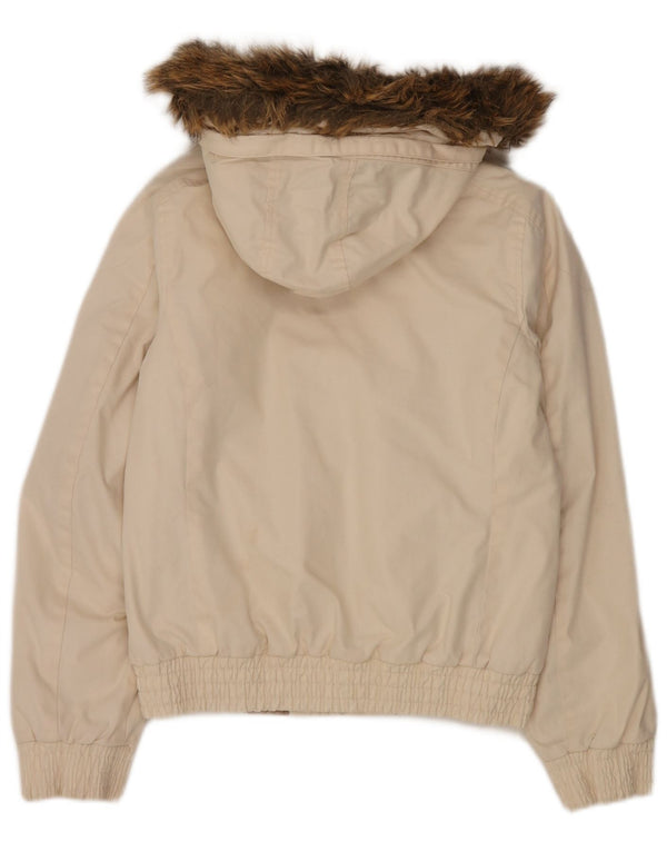 Giacca bomber con cappuccio da donna Puma UK 6 XS bianco sporco