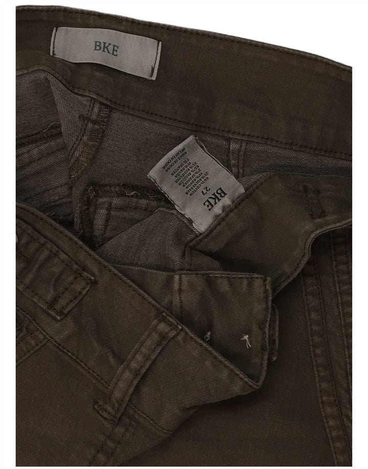 Pantaloncini di jeans da donna BKE W27 piccoli in cotone kaki