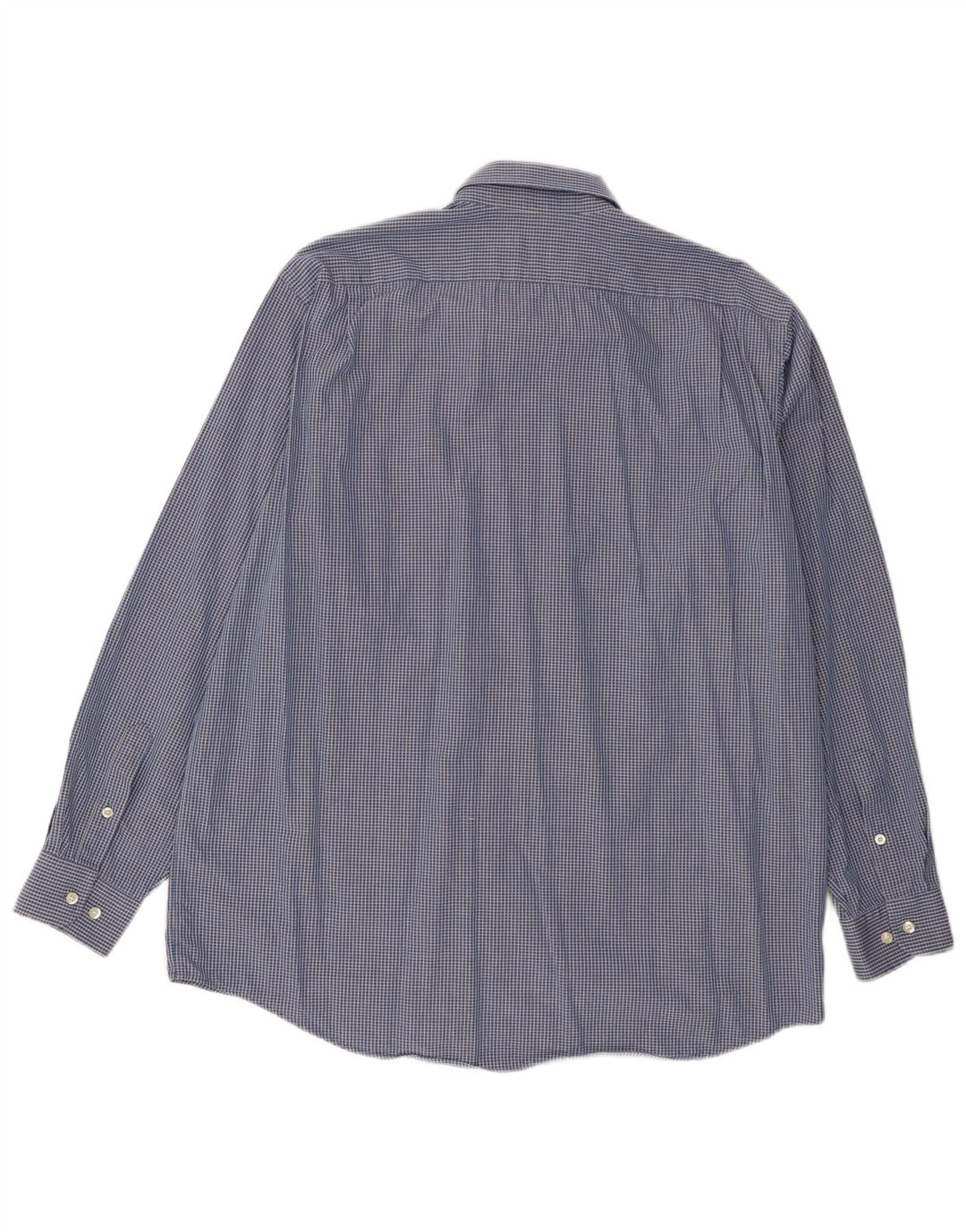 Camicia da uomo Lacoste taglia 41 grande in cotone a quadretti blu