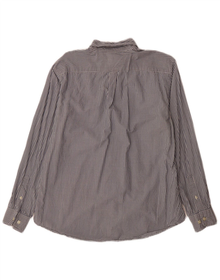 Camicia da uomo Nautica in cotone a quadretti blu medio