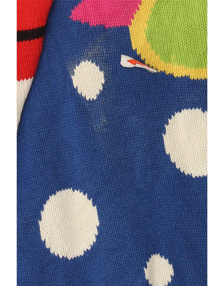 Maglione basic da donna con scollo a barca lungo e collo a barca UK 14 medio multicolore