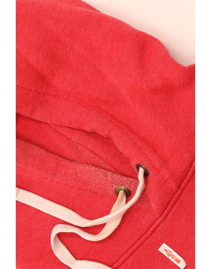 JACK WILLS Felpa con cappuccio grafica da uomo in cotone rosso medio