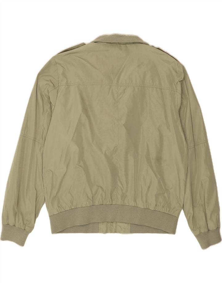 CHAMPION Mens Military Bomber Jacket UK 44 2XL Green Polyester Vintage Champion and Second-Hand Champion from Messina Hembry 