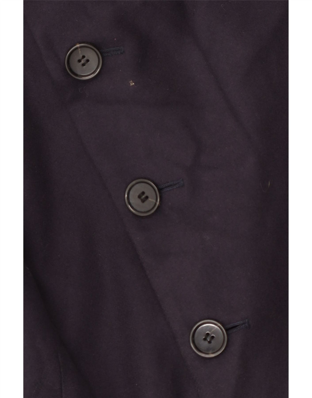 Trench da uomo French Connection UK 38 medio in lana vergine blu navy