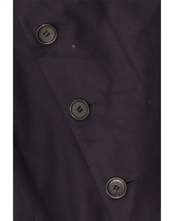 Trench da uomo French Connection UK 38 medio in lana vergine blu navy