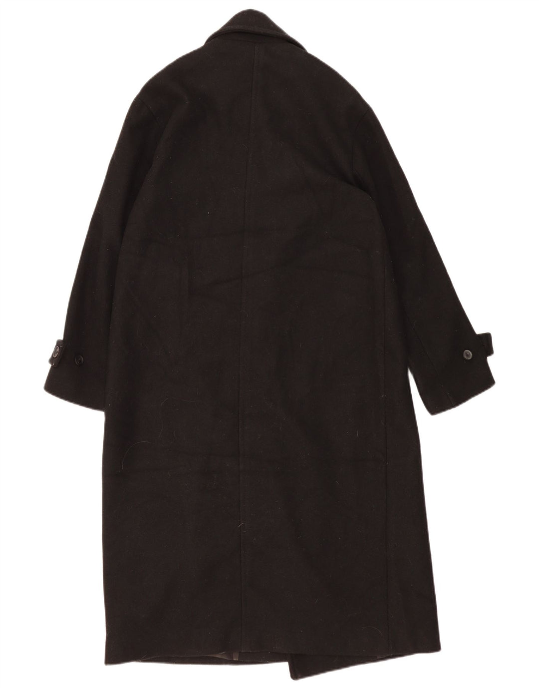 Cappotto doppiopetto oversize da donna Zara UK 6 XS poliestere nero
