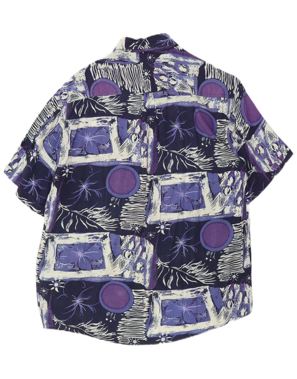 Rob Roy Camicia a maniche corte da uomo XL Patchwork multicolore in rayon