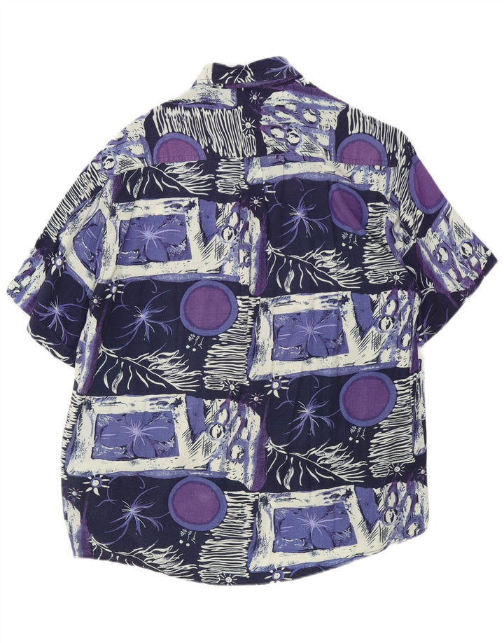 Rob Roy Camicia a maniche corte da uomo XL Patchwork multicolore in rayon
