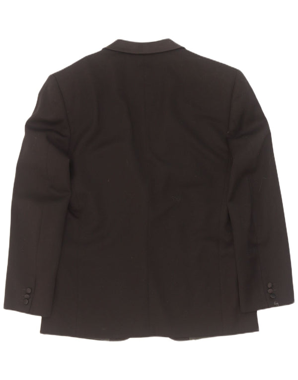 Giacca Blazer 1 Bottone Uomo Roberta di Camerino IT 52 XL Lana Nera