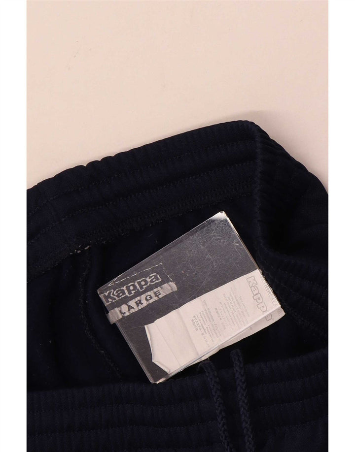 Pantaloncini sportivi Bermuda da uomo Kappa grandi in poliestere blu navy
