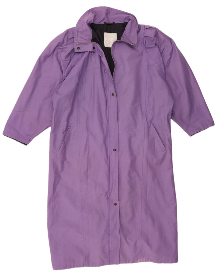 Cappotto oversize vintage da donna UK 18 XL viola