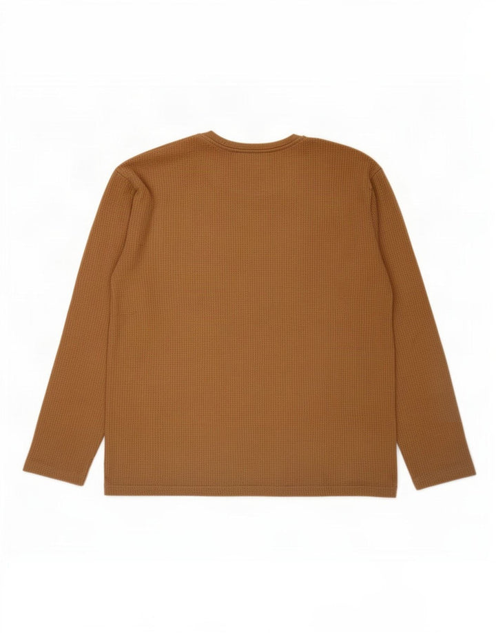 Top Zara da uomo a maniche lunghe grande beige color block