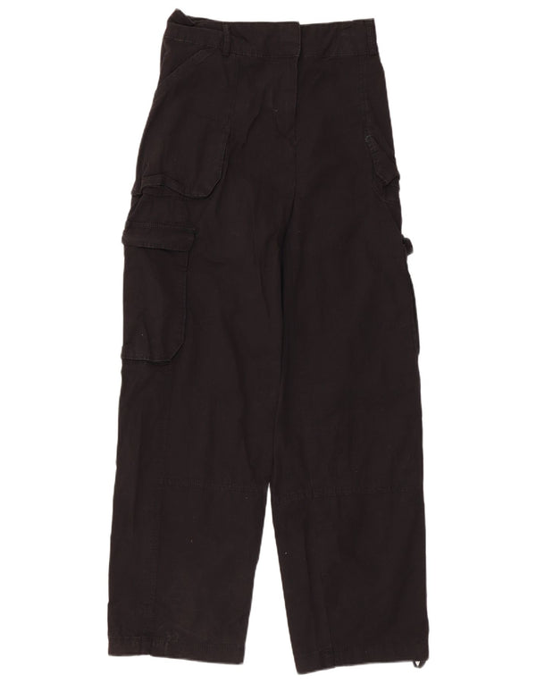 Pantaloni cargo larghi da uomo a vita alta Timberland W25 L29 cotone nero