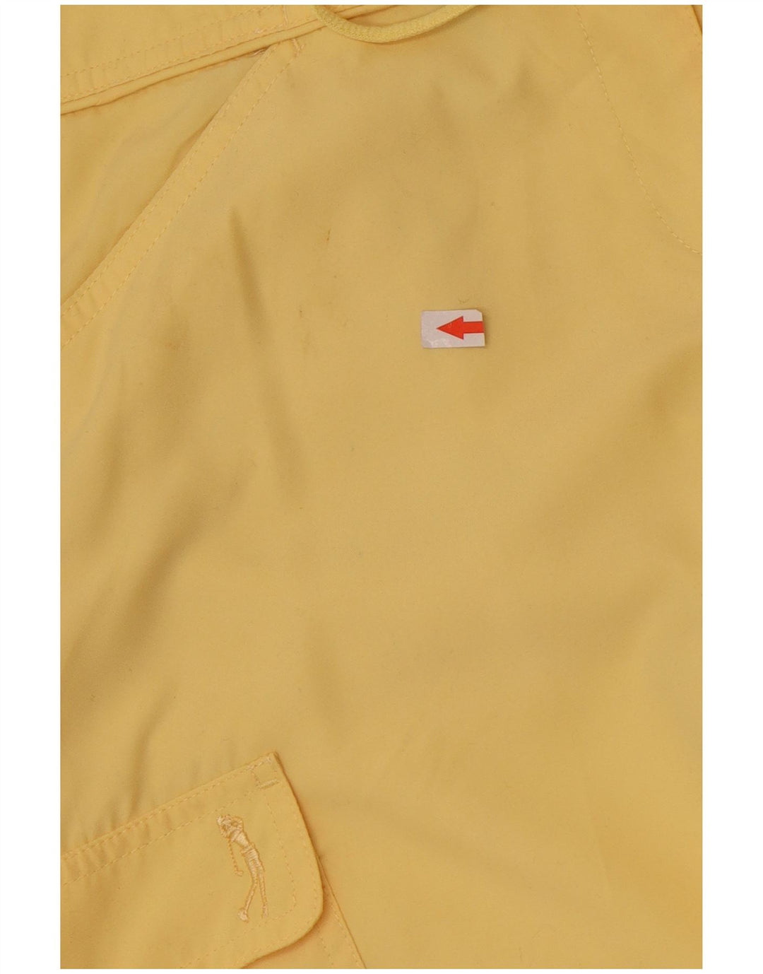 Pantaloni cargo Capri da donna Izod US 12 Large W34 L22 poliestere giallo