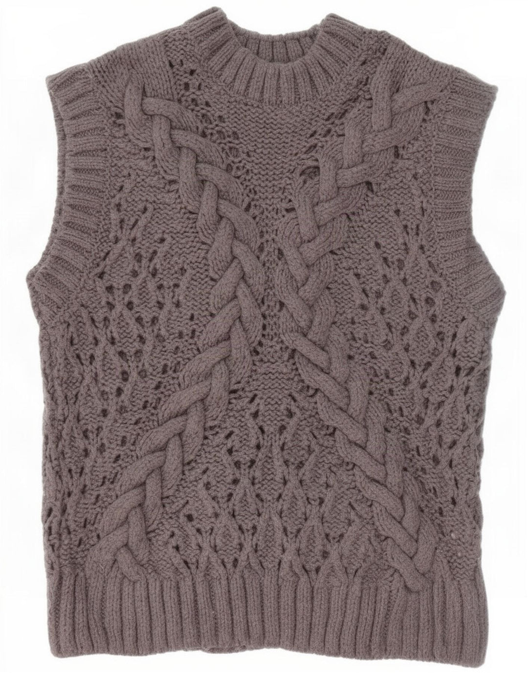 Canottiera da donna Zara UK 10 piccola in acrilico grigio