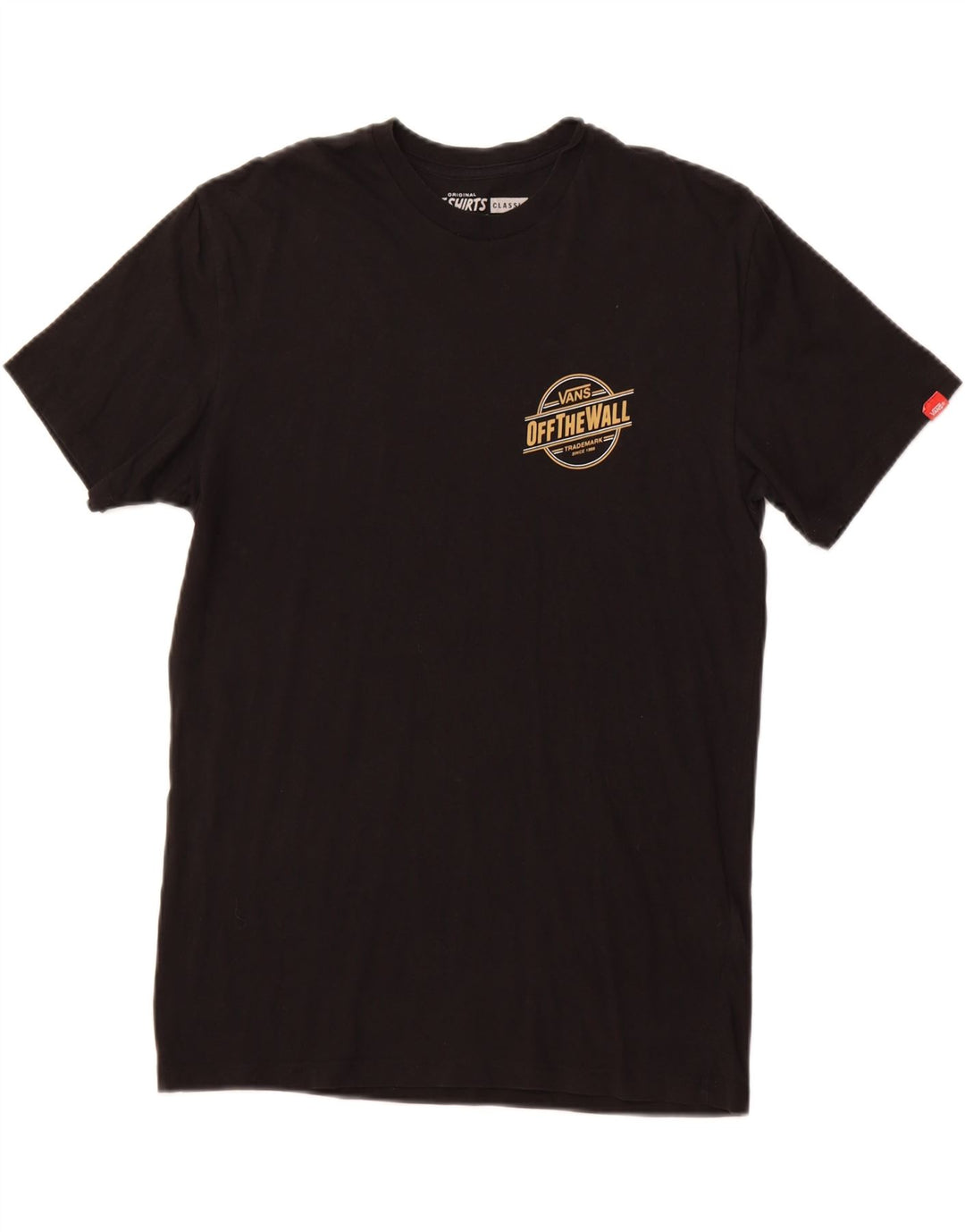 T-shirt grafica da uomo VANS Top in cotone nero medio