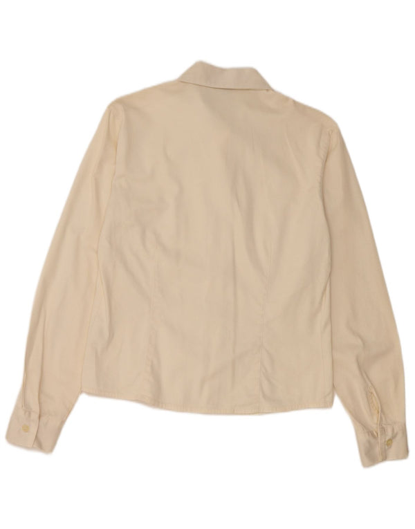 Camicia Donna Trussardi UK 10 Small Beige Cotone