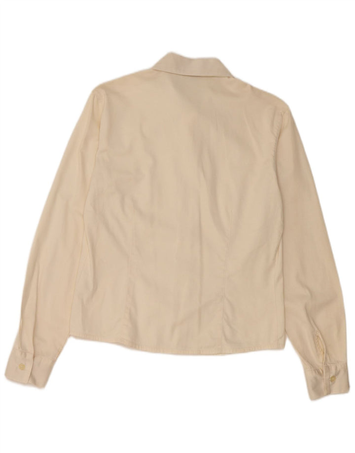 Camicia Donna Trussardi UK 10 Small Beige Cotone