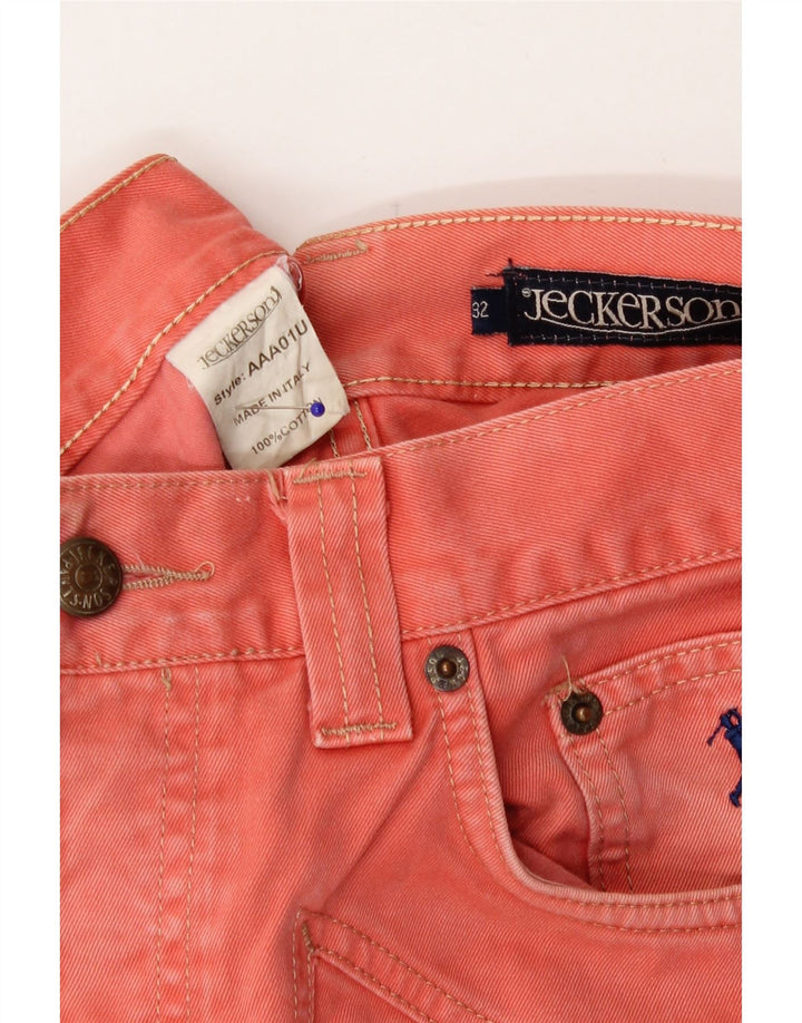 Jeans dritti da uomo Jeckerson W32 L33 cotone arancione